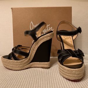 Christian Louboutin espadrille wedges